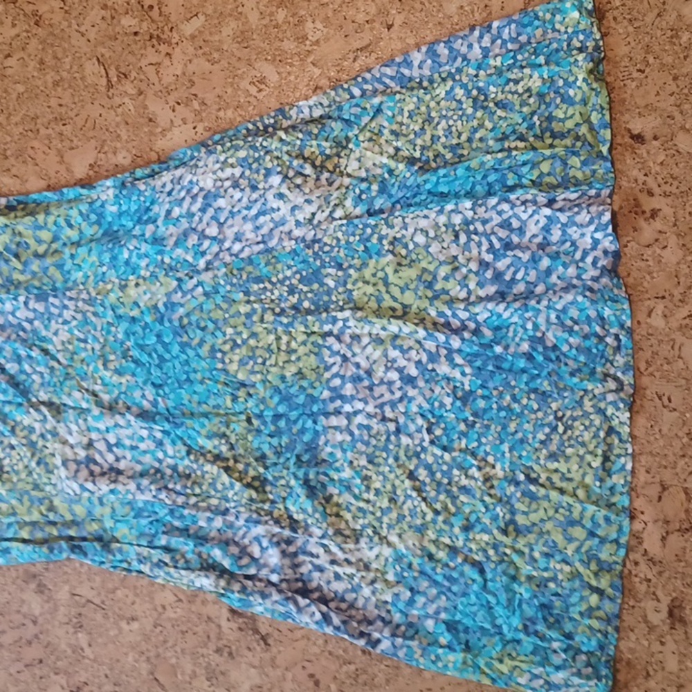 J. Jill Abstract Artsy Dot Tank Midi Sundress With Pockets Size 8 - Picture 4 of 6